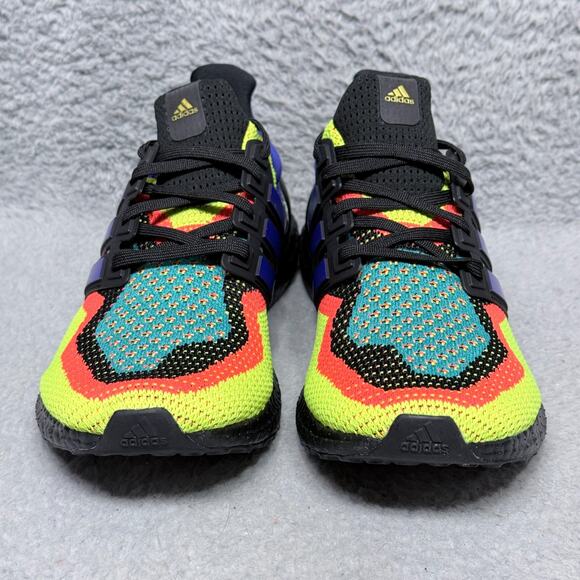Adidas UltraBoost 2.0 DNA What The Mens Size 8.5 Running Shoes Black Multicolor - Picture 2 of 9